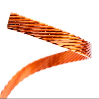 China RF Transformers 1.2x1.2mm Copper Litz Wire Stranded Enameled Wire Profiled Litz Wire Nature Color for sale