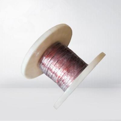 China 0.02mm Ultra Fine Copper Wire Rectangular Flat Copper Wire Enamel Self Bonding Wire for sale