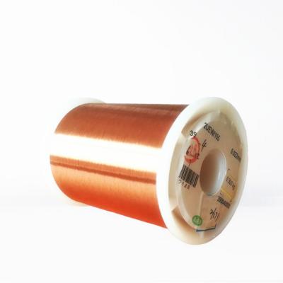 China 0.012mm - 0.8mm Uew Round Enamelled Copper Wire For Electrical Motor for sale