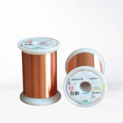 China Extra Fine Enamelled Copper Wire 0.012-0.4mm Solderable Magnet Wire UL Certificated for sale