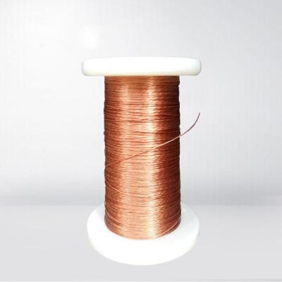 China High Frequency Enamelled Copper Litz Wire Round 24 - 44 Gauge Enameled Copper Wire for sale