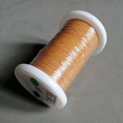 China Yellow Color Triple Insulated Wire 0.15mm Self Solderable TIW Wire Ultra Thin Copper Wire for sale