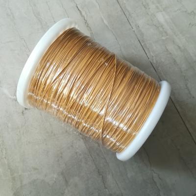 China alambre de cobre TIW del imán fino del alambre de 0.1m m TEX Yellow Triple Insulated Winding para los transformadores de poder de Swithing en venta