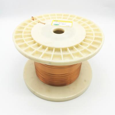 China O fio de cobre do plano do poliuretano isolou 1.8mm * 0.3mm à venda