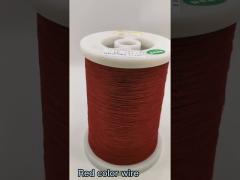Red color blue color custom silk covered copper litz wire nylon polyester served stranded wire