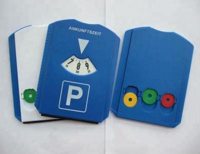 China Standard Euro PS Plastic Parking Disc Ice Scraper Parking Disk for Parking Management for sale