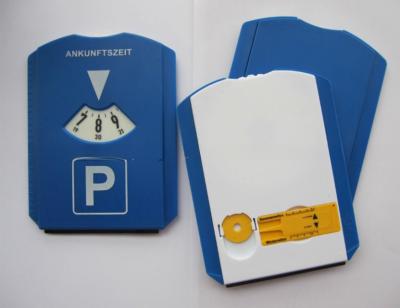 China Design Euro Car Parking Disc with Tire Gauge and Ice Scraper made of PS Plastic for sale