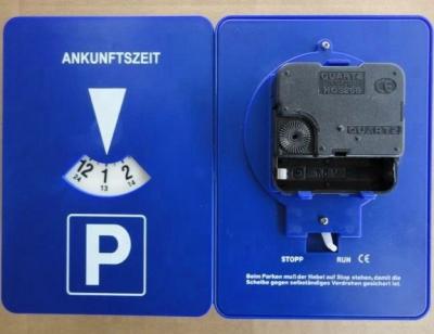 China 150x110mm Blue Auto Parking Disc Electric Parking Disk Plastic Parking Clock Parking Timer for sale