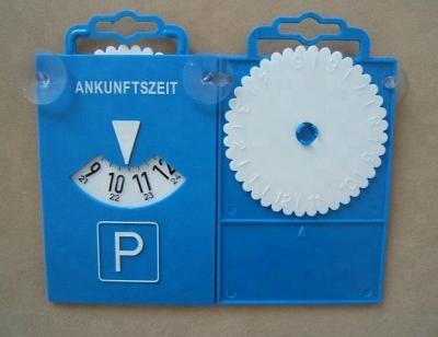 China Blue Car Parking Disc with Cupules 172*106mm Plastic Parking Disk for sale
