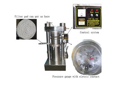 China Automatic Hydraulic Oil Cold Press 96 Kg/H Cocoa Butter Press Machine 60 MPa for sale