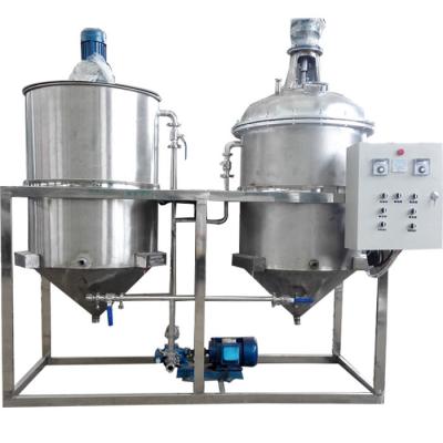 China Two Tanks Oil Refinery Machine 1.5 Kw Power Low Noise For Crude Edible Oil for sale