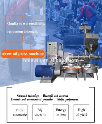 China High Oil Yield Big Capacity Screw Oil Press Machine With High Preformance for sale