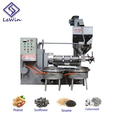 Chine Machine olive d'extraction de l'huile de vis d'huile de machine industrielle pressée à froid de presse 120-160 kg/h heures de capacité élevée à vendre