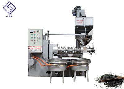 China Screw Type Coconut Oil Press Machine 120 - 160 Kg/H Capacity 120mm Screw Squeezer Diameter for sale