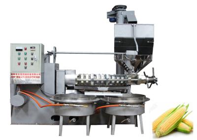 China Commercial Flaxseed Screw Oil Press Machine 1.1KW Vacuum Power 1600 Kg Weight for sale
