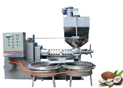 China Screw Industrial Oil Press Machine Coconut Oil Press Machine 120 - 160 Kg/H Capacity for sale