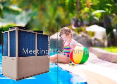 China Coated Cabinet Swimming Pool Heater For Pool / Spa Tubs / Sauna Air To Water Heat Pump EVI 240KW for sale