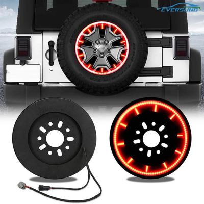 China Jeep Wrangler Spare Tire 3rd Brake Light 5W Jeep Back Window Hinge Cover for sale