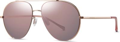China Women Non Polarized Sunglasses Metal Frame Pink Mirror Color Lens Classical Pilot for sale