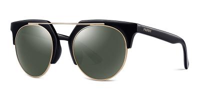 China TAC Parim Polarized Sunglasses Lens Light Weight Material Women Black Red Frame for sale