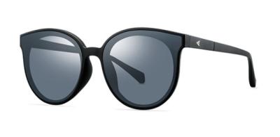 China Popular Woman's Plastic Polarized Sunglasses Black Grey Polarized Lens Plastic Frames for sale