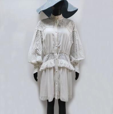 China O material de 100 Lyocell faz crochê a roupa das mulheres de Tencel Lyocell do algodão do vestido de Midi à venda