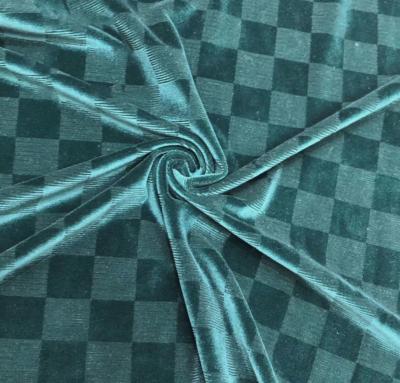 中国 伸張のベロアのドラロンのビロードの生地260gsmのフランネルの布の物質的な柔らかさは浮彫りになった 販売のため
