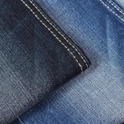 China Blue Grey 56% Cotton Polyester Spandex Denim Tencel Spandex 58 Inch Width for sale