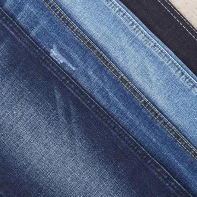 China 59 Inch 10.5oz Tencel Spandex Fabric Dark Blue Denim Unsanforized for sale