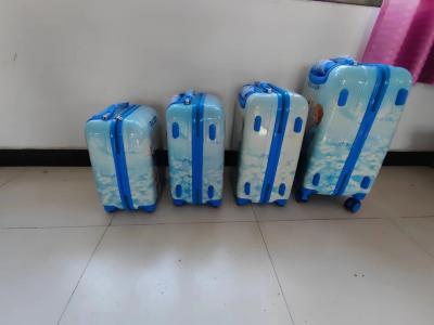 China Kind schattig cartoon koffer cadeau voor kinderen scooter bagage rugzak rollende bagage kinderen boarding koffer Te koop