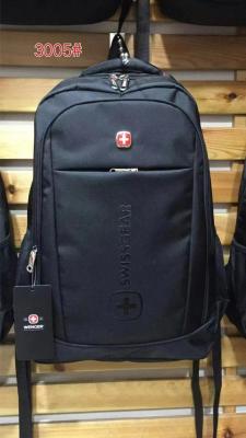 China Medium Practical Black Polyester Backpack , Multipurpose Business Travel Back Pack for sale