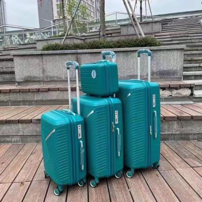 China Practical Lightweight PP Trolley Case , School Travel Polypropylene Suitcase for sale