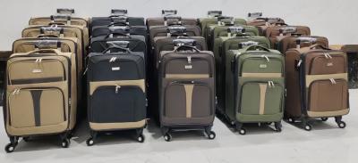 China Durable Fabric Luggage Bag Fixed Casters For Travel And Business for sale