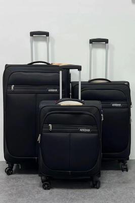 China Unisex Zippered Fabric Luggage Bag Multipurpose Aluminum Frame for sale