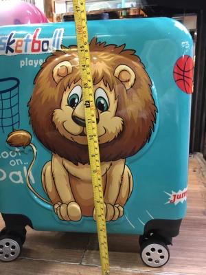 China Lion Cosmic Quest Interstellar Kids Cartoon Luggage For Little Space Explorers for sale
