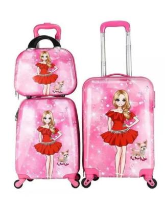 China Travel Duo Coordinated Childrens Pull Along Suitcase And Carry On Set Lightweight for sale
