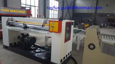 China 3 4 5 Ply Hard Cardboard Production Line Rotary Cut Off Helical Knife Cut To Sheet for sale
