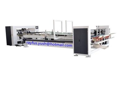 China Corrugated Carton Box Stitching Machine / Automatic Folder Gluer Counting Stacking for sale
