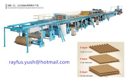 Chine 3 5 grandes vitesses moyennes de carton de 7 couches basses de fabrication de cartons cannelure ondulée de machine de diverse à vendre