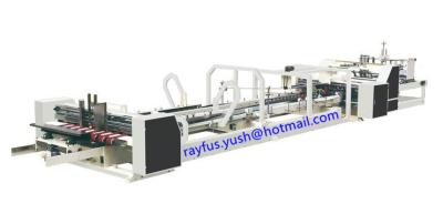 China Touch Screen Corrugated Carton Box Making Machine / Automatic Folder Gluer Stitcher for sale