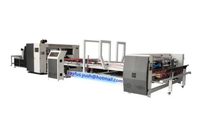 China Automatic Folder Gluer Stitcher Gluing Stitching Combined In One Carton Box Making for sale