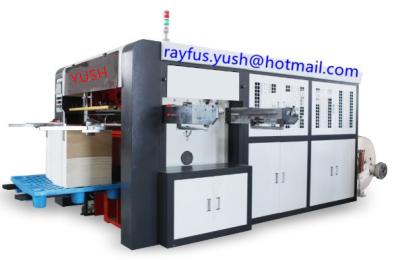 China Máquina de alta velocidad de la fabricación de la taza de papel/cortador de dado automático del plano de la taza de papel en venta