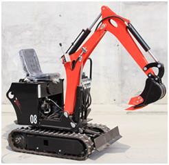 中国 705kg道路工事機械7.6kw 3000rpm小型クローラー掘削機LG08E 販売のため