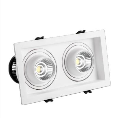 China Square Double Head 1920lm Surface Mounted Spotlight Anti Glare for sale