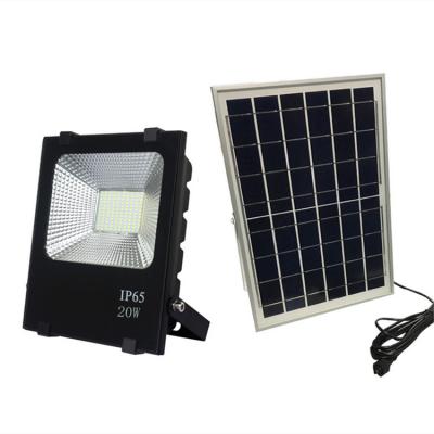 China Ip65 ABS 10w Solar Flood Lights For Parking Place Or Yard All In Two for sale