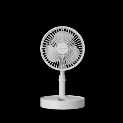 China Portable Retractable Fan With Night Light Folding Wireless Abs Battery 5200mah Small for sale