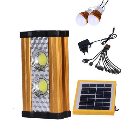 China Solar Led Light with Battery & Multi-function USB Connectors for Emergency Lighting for sale