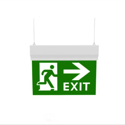 China Energy Saving IP20 Rechargeable Led Emergency Lamp Green Color Exit Warning for sale
