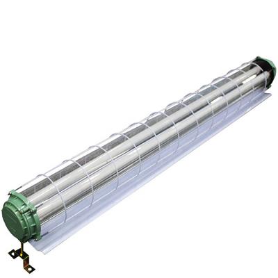 China Iron Material 2xt8 Explosion Proof Led Tube Fixture With Shade For Mining for sale