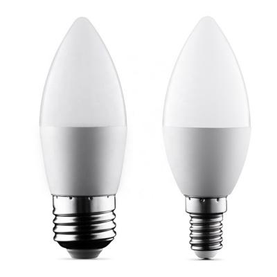 China Aluminum C37 Bright Led Candle Bulb With White Housing And Tail for sale